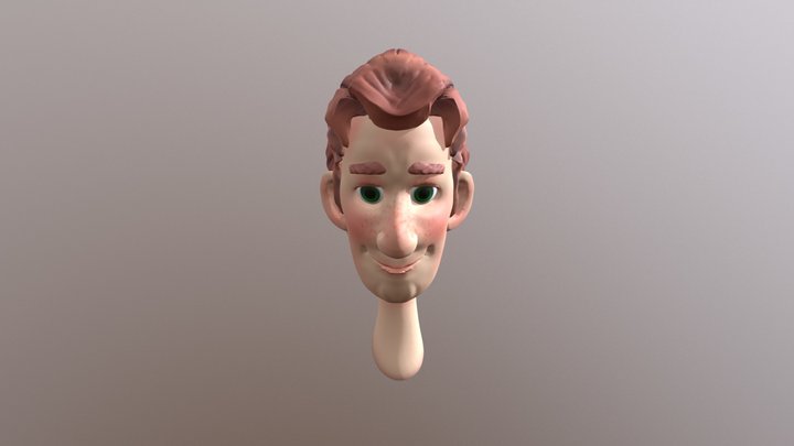 Boy Head 3D Model