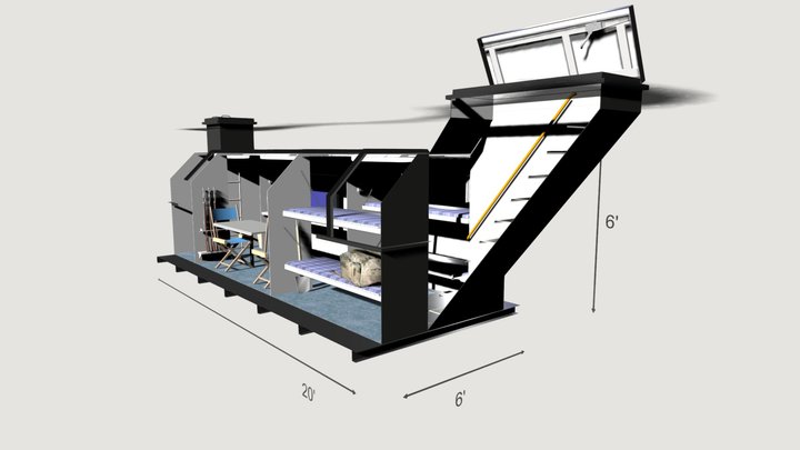 Survival Bunker 3D Model
