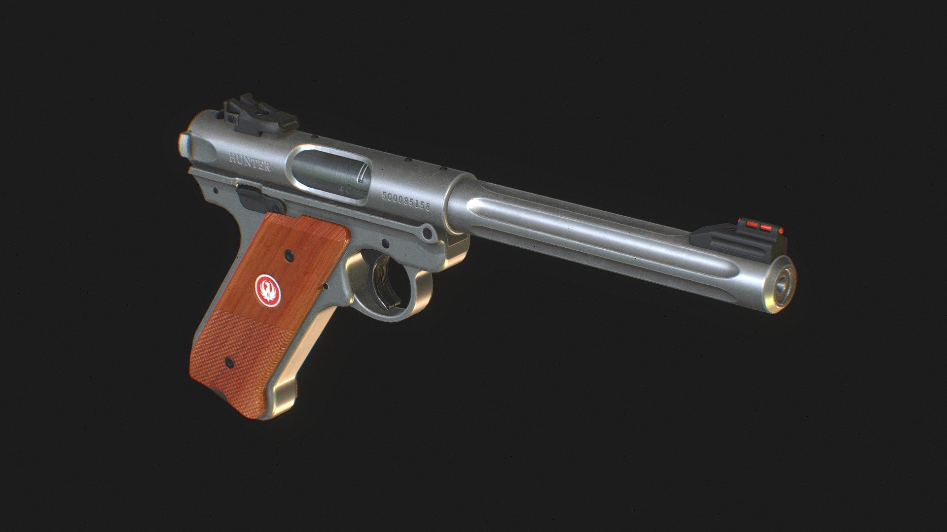 Ruger Mark IV Hunter - 3D model by Artur Petrov (@arturgamedev ...