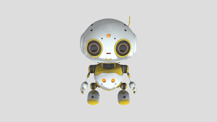 FunnyBot-Lowpoly 3D Model