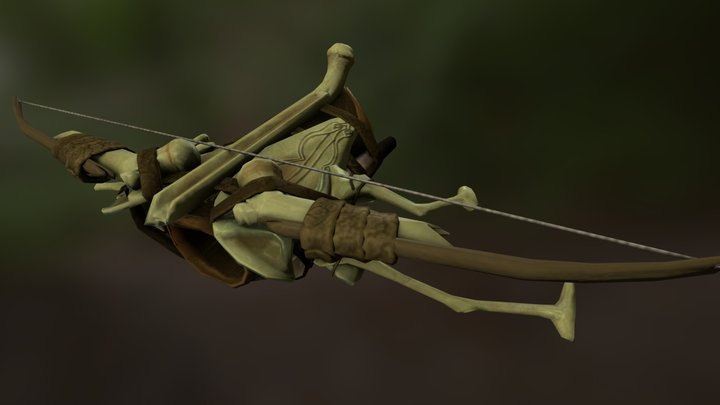 Bone Crossbow 3D Model