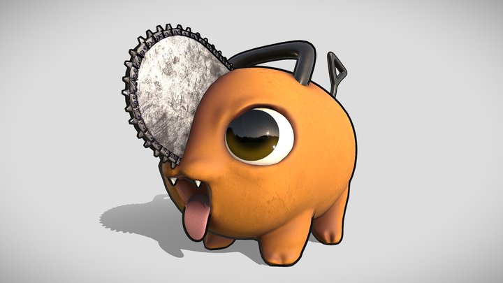 Pochita from Chainsaw Man 3D Model