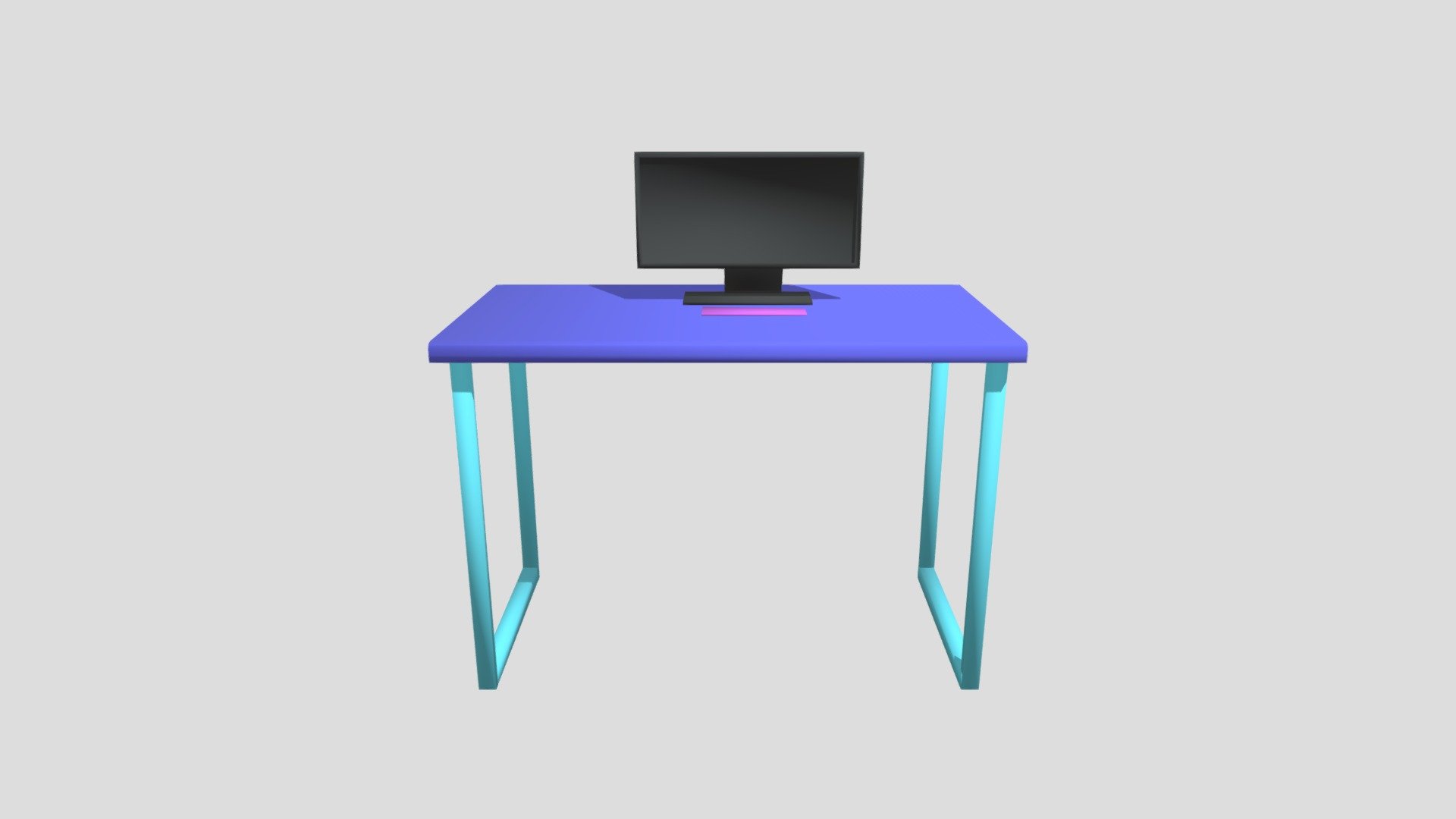 Desk And Computer monitor