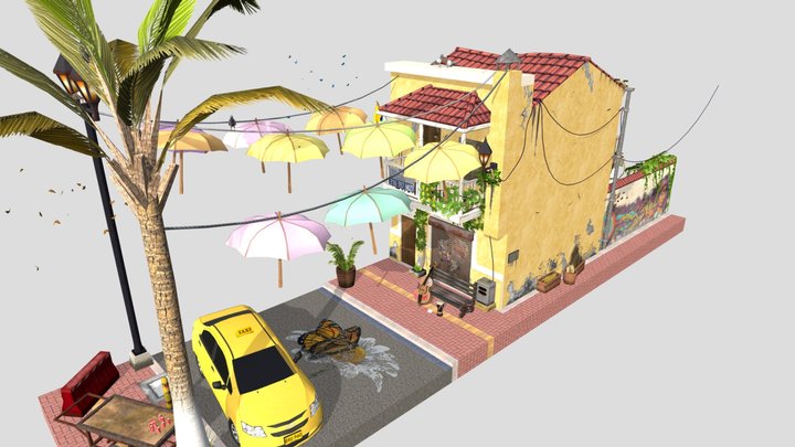 DAE Rowhomes - Cartagena 3D Model
