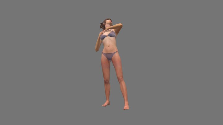 Girl Bikini 3D Model