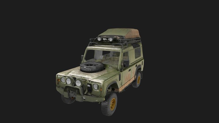 Rugged Land Rover:  Masterpiece 3D Model