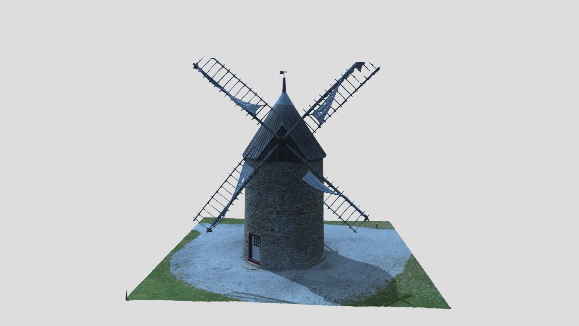 Moulin a vent - 3D model by aerialtasks [e37f2f4] - Sketchfab