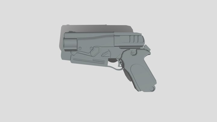 10mm Pistol 3D Model
