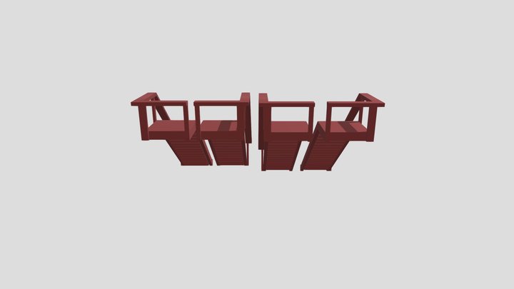 City Stairs 3D Model
