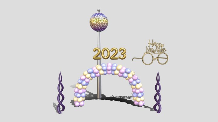 New Years Eve 3D Model
