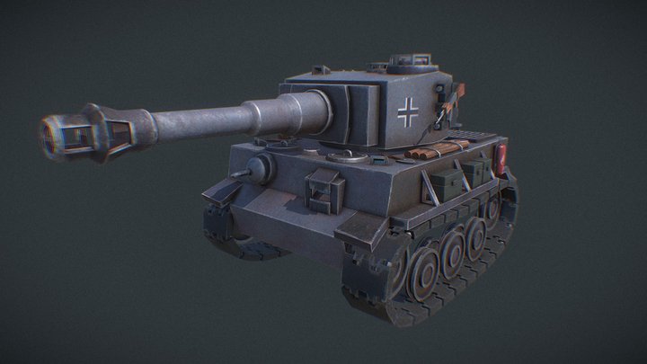 Stylized Tiger-1 3D Model