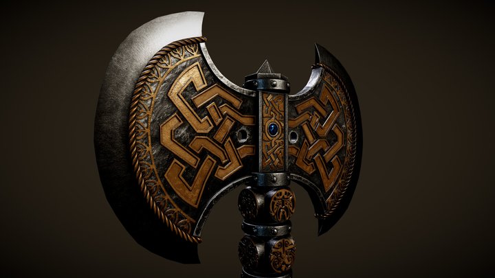 Dwarf Axe Test 3D Model