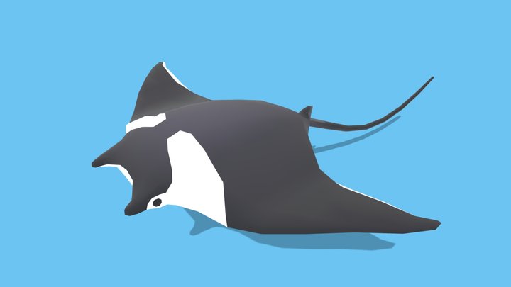 Stingray - Animated Low Poly – Kostenloses 3D-Modell STL