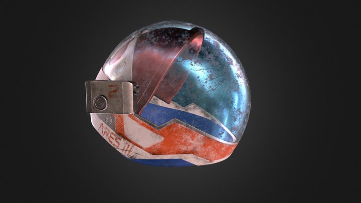 The Martian Helmet - After The Ship Crash 3D Model