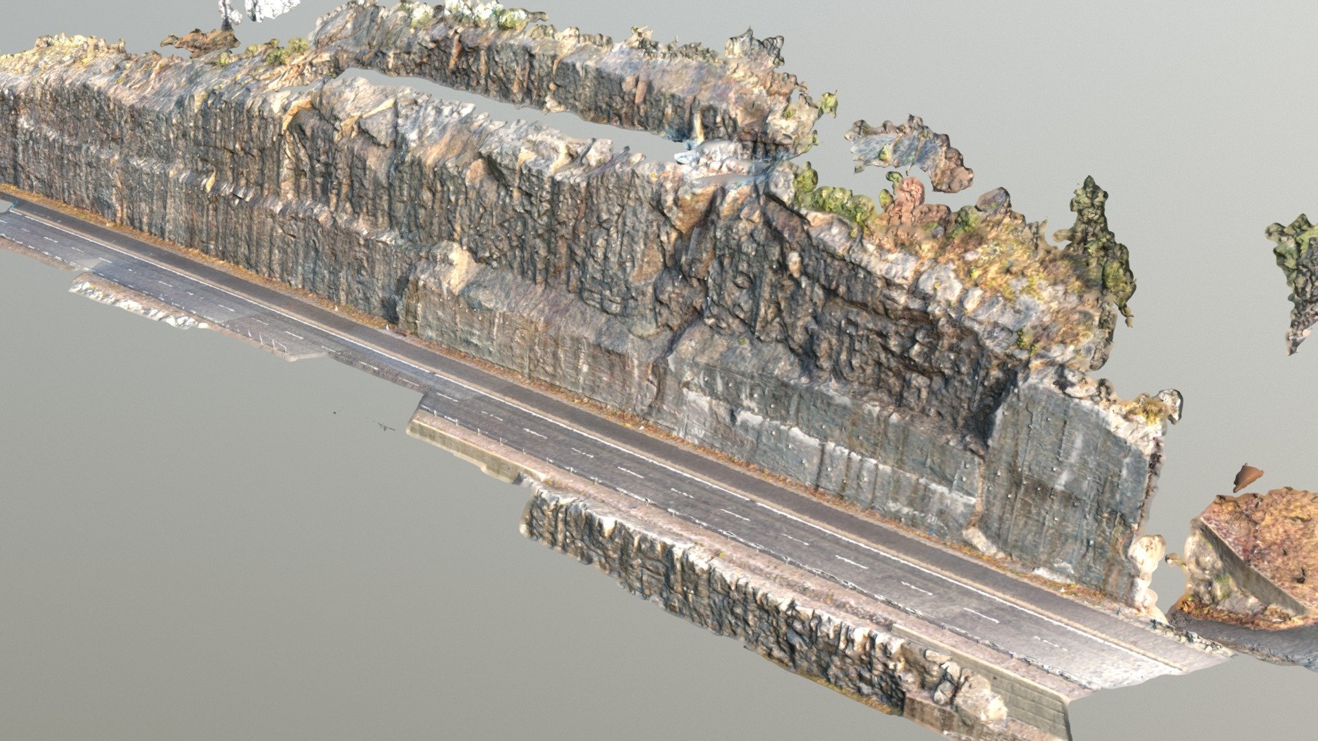 Rock cut/mountain cutting