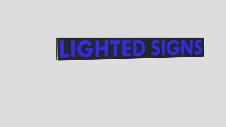 Box Sign 3D Model
