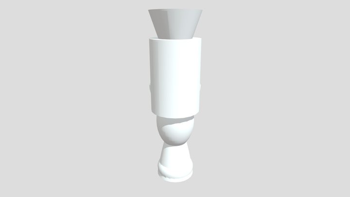 ANGRY  CHESS PIECE 3D Model