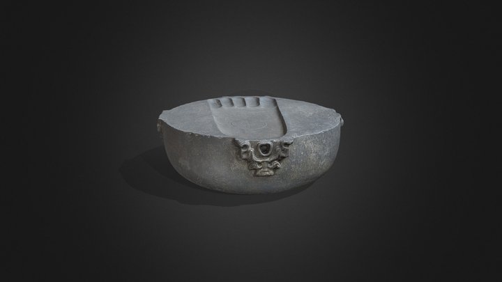 Foot print of the Buddha 3D Model