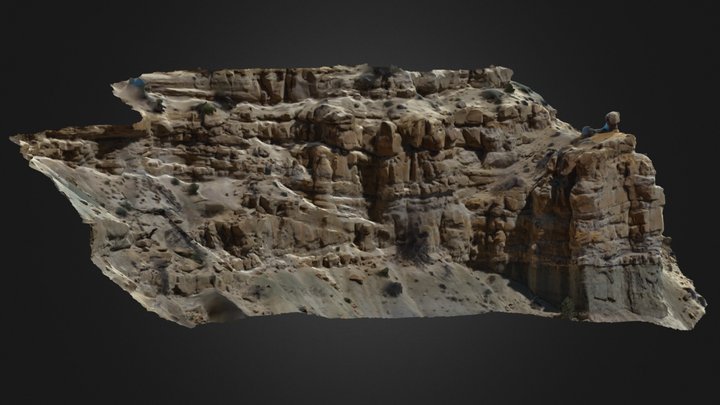 Ancient fluvial fan from the Eocene 3D Model