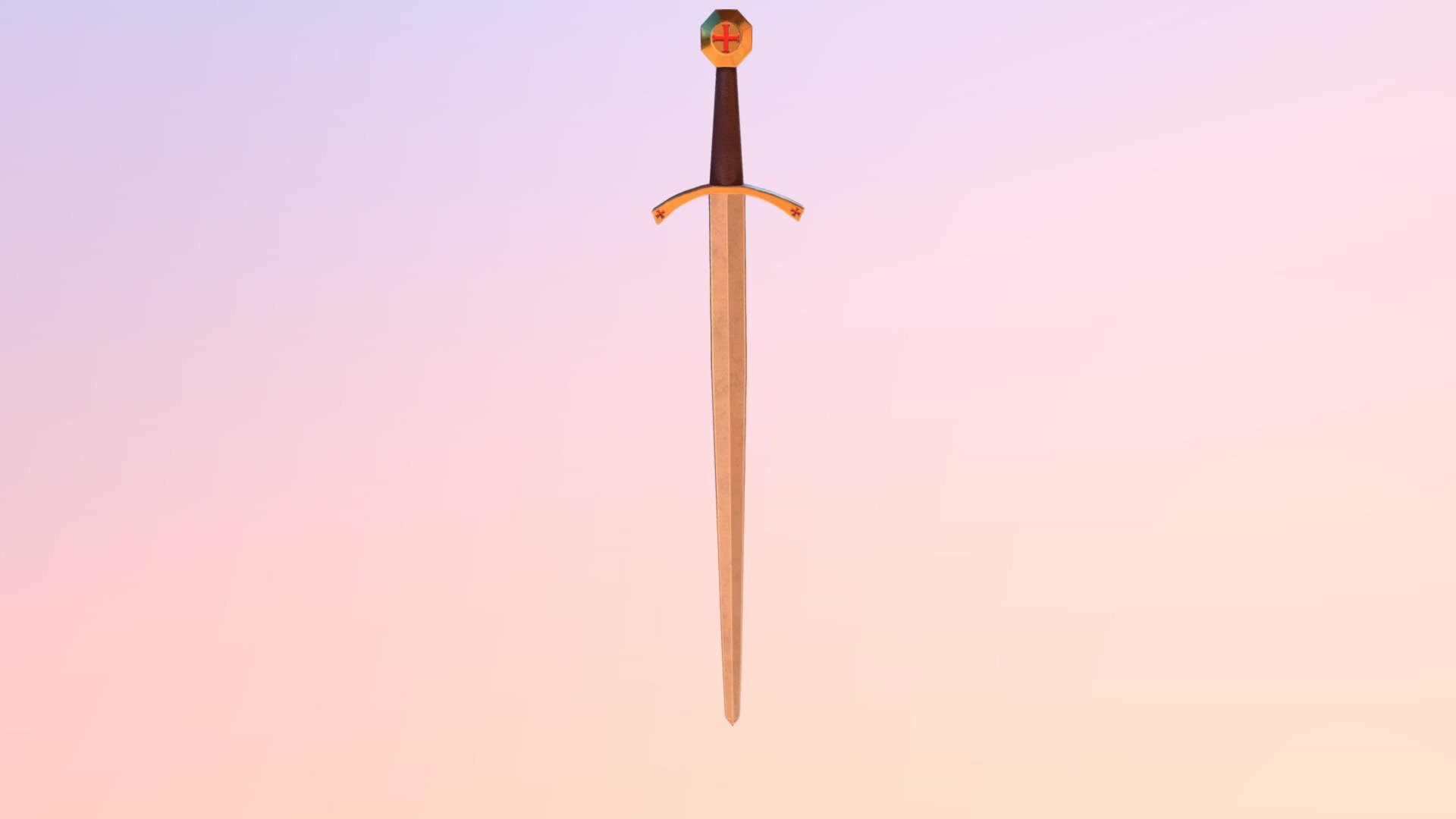 Templar Sword - Download Free 3D model by Miro Sali (@mirosali ...