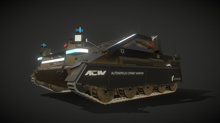 ACW Wiesel Autonomous Combat Vehicle 3D Model