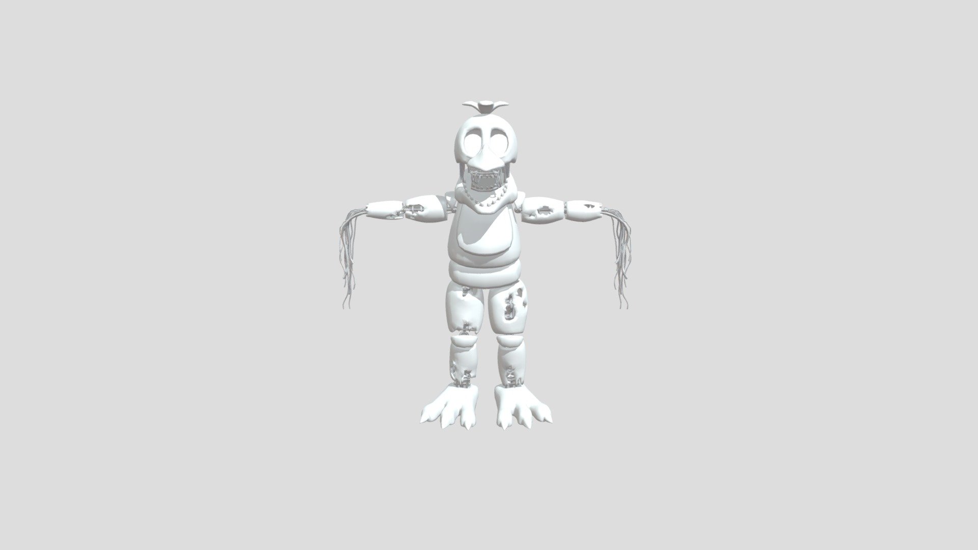 Stylized Withered Chica - Download Free 3D model by tarmacyclops  (@tarmacyclops) [c559640]