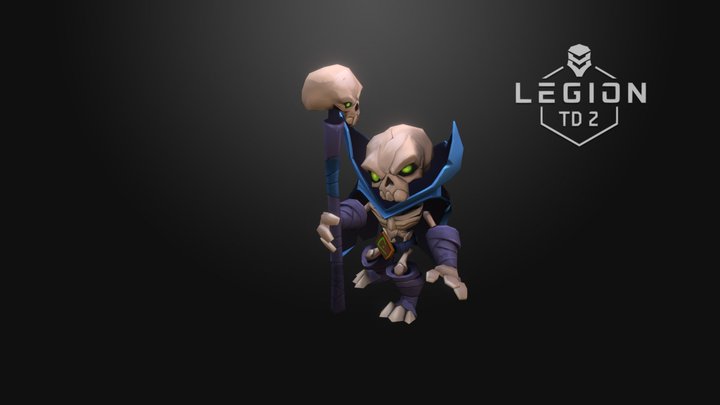 Legion TD 2 - Dark Mage 3D Model