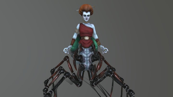 Arachne, Weaver of the Gods 3D Model