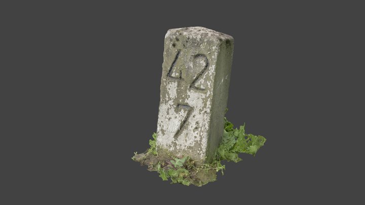 Railroad bollard 1 3D Model