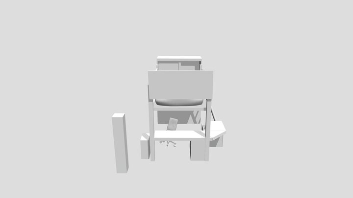 Bunk Bed 01-2 3D Model