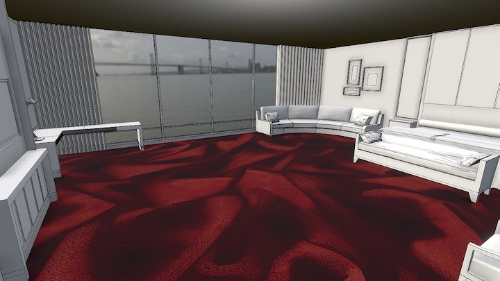 Hotel Room Ege Carpets Velour 3D Model