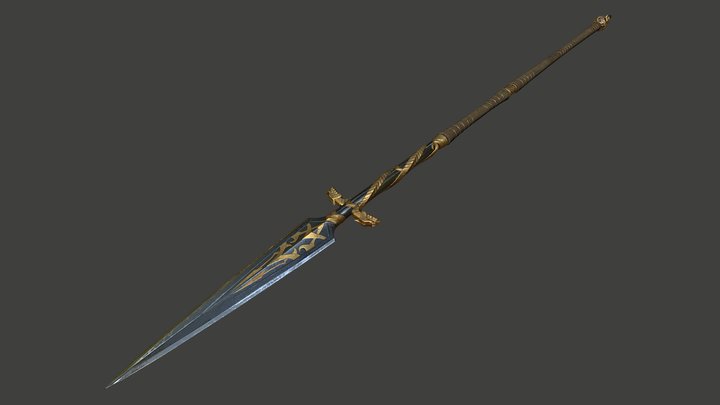 Hero Spear 3D Model