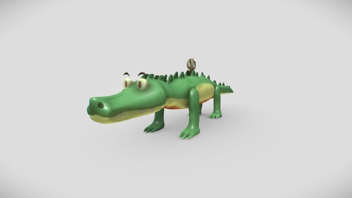 Toy Crocodille 3D Model