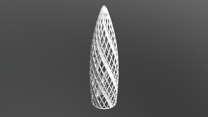 Gherkin Skyscraper 3D Model