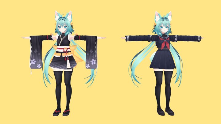 [VRchat] RINDO 3D Model