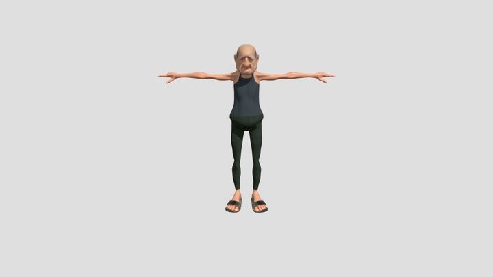 OLD CHARACTER 3D Model