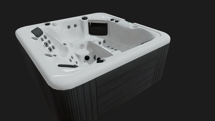 SL863L Hot Tub - Shoreline 3D Model