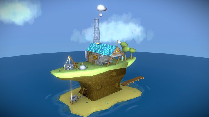 Smith Island | The perfect forging place 3D Model