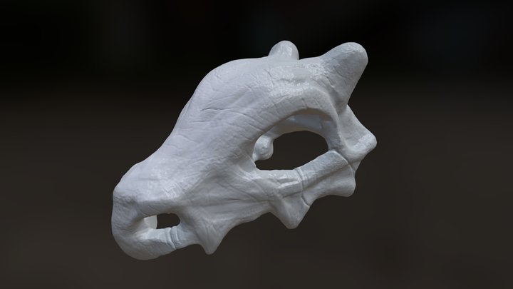 Cubone Skull 3D Model