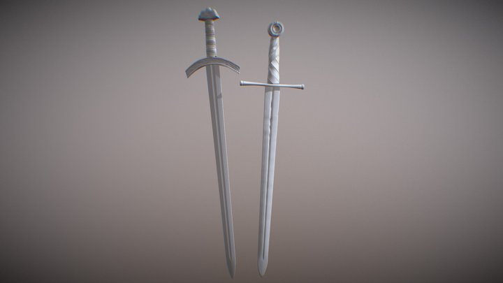 Swords - quick study 3D Model