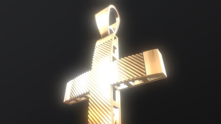 Jesus Cross Pendant 3D Model
