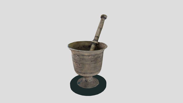 Γουδί Μπρούτζινο 3D Model