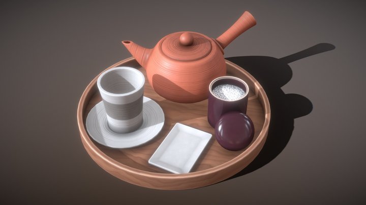 Japanese Furniture Kit - Tea Pot 3D Model
