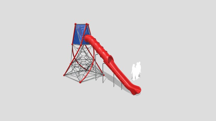 Net Effects - Twist Tower-w- Portal Slide 3D Model