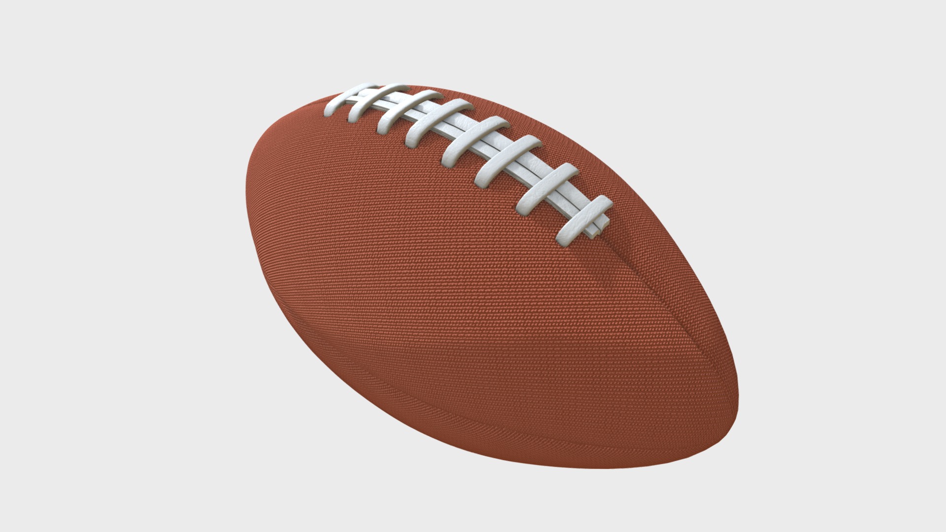 3D model American football ball - This is a 3D model of the American football ball. The 3D model is about a red heart with white string.