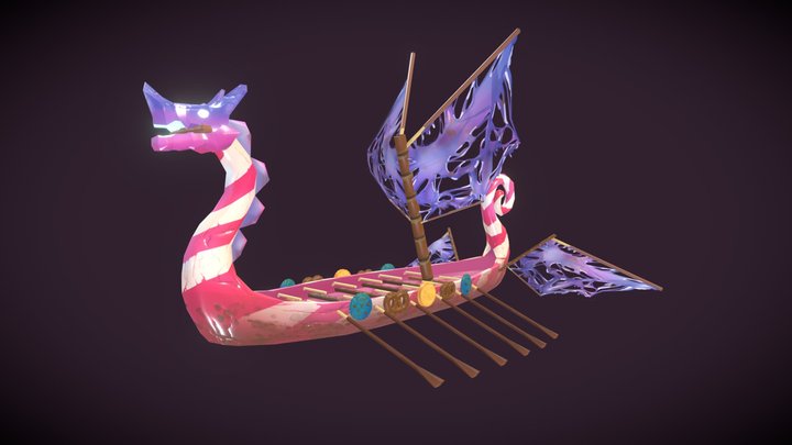 Candy DragonBoat 3D Model