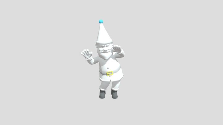 Santa Claus Christmas Dance Animated 3D model. 3D Model