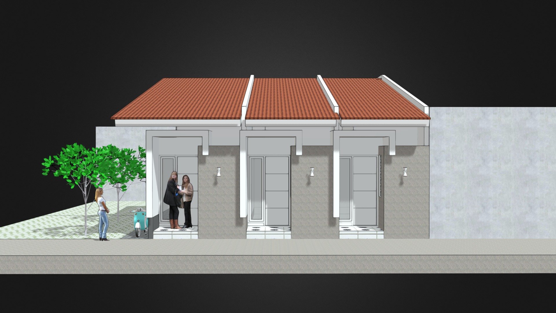 House for Monthly Rent - Download Free 3D model by Heriyanto [e39e156 ...