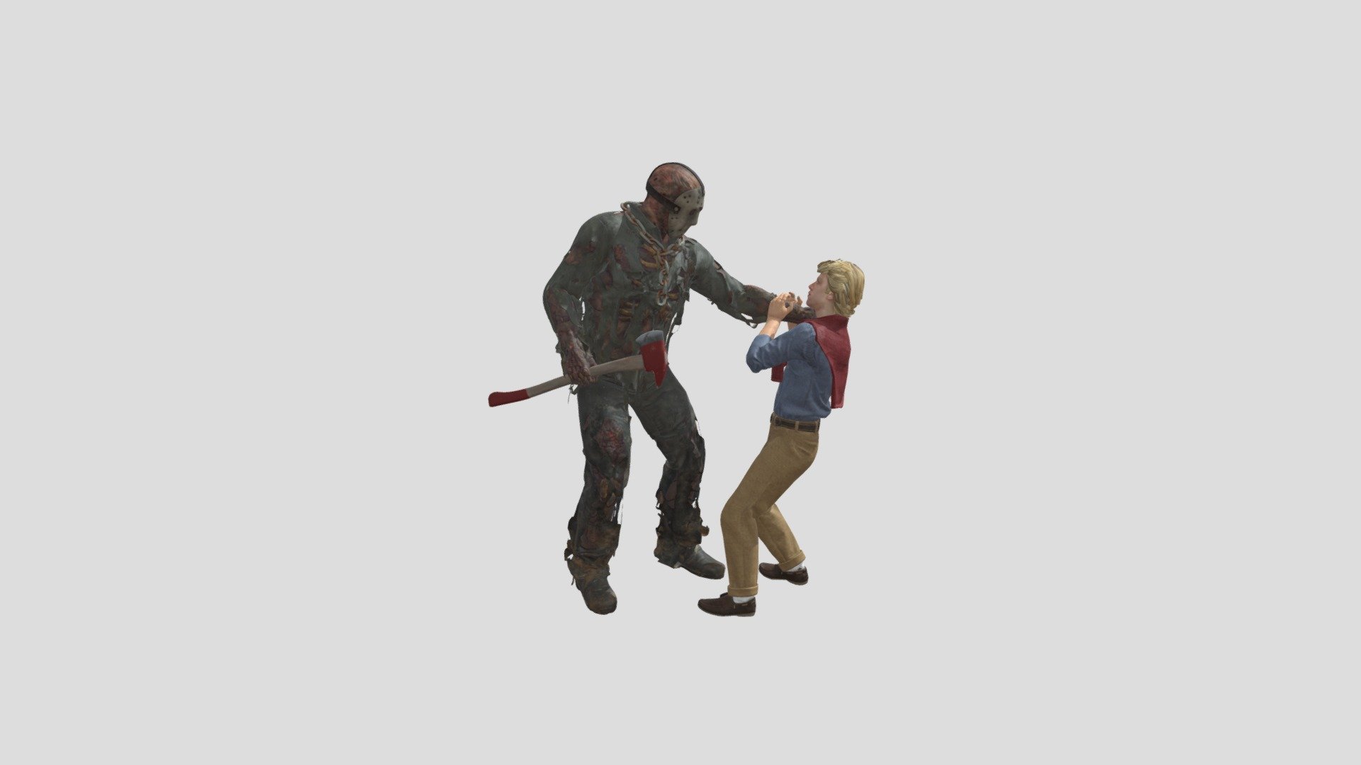 Jason Voorhees Fire Axe Kill Animation - Download Free 3D model by ...