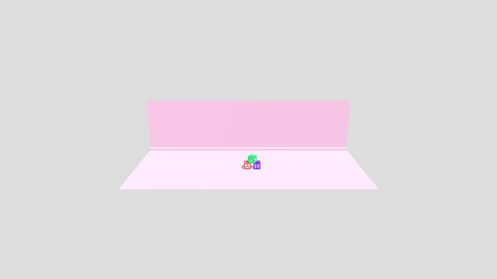 ABC Cubes 3D Model